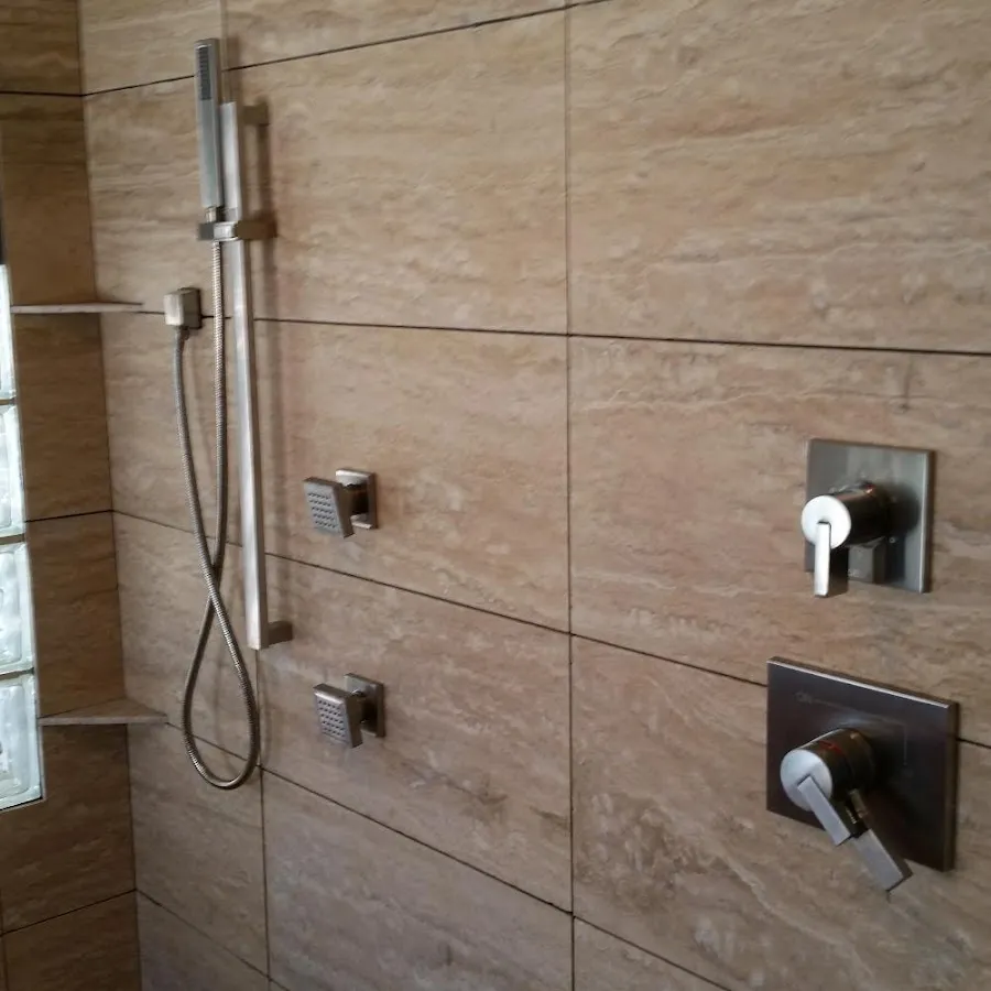 Shower fixture installation for Water Heater Replacement in Danville